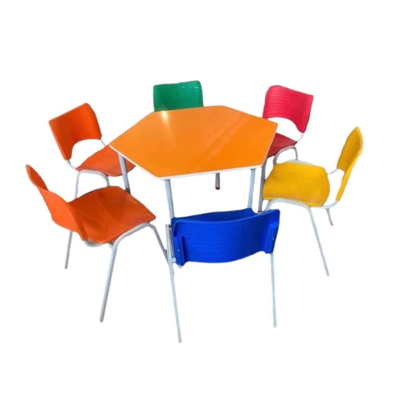 Conjunto Renascença com 6 cadeiras ISO CL036